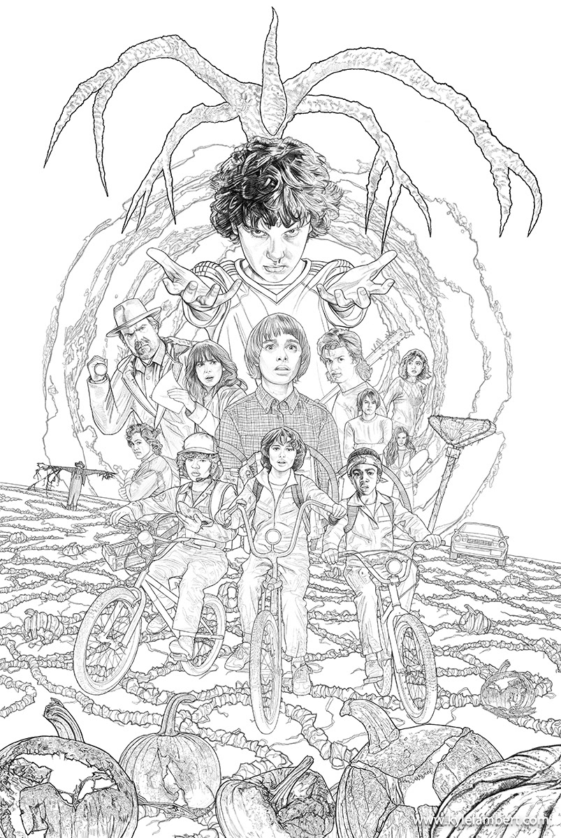 Stranger Things Poster Began as Sketch Created With iPad Pro and Apple  Pencil  MacRumors
