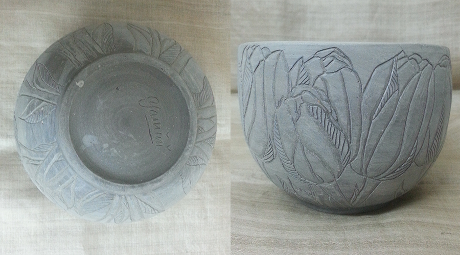 blue pottery ceramics 