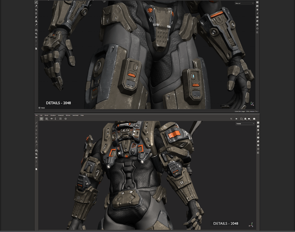 3D Armour artwork Character fanart future Halo Scifi soldier Spartan