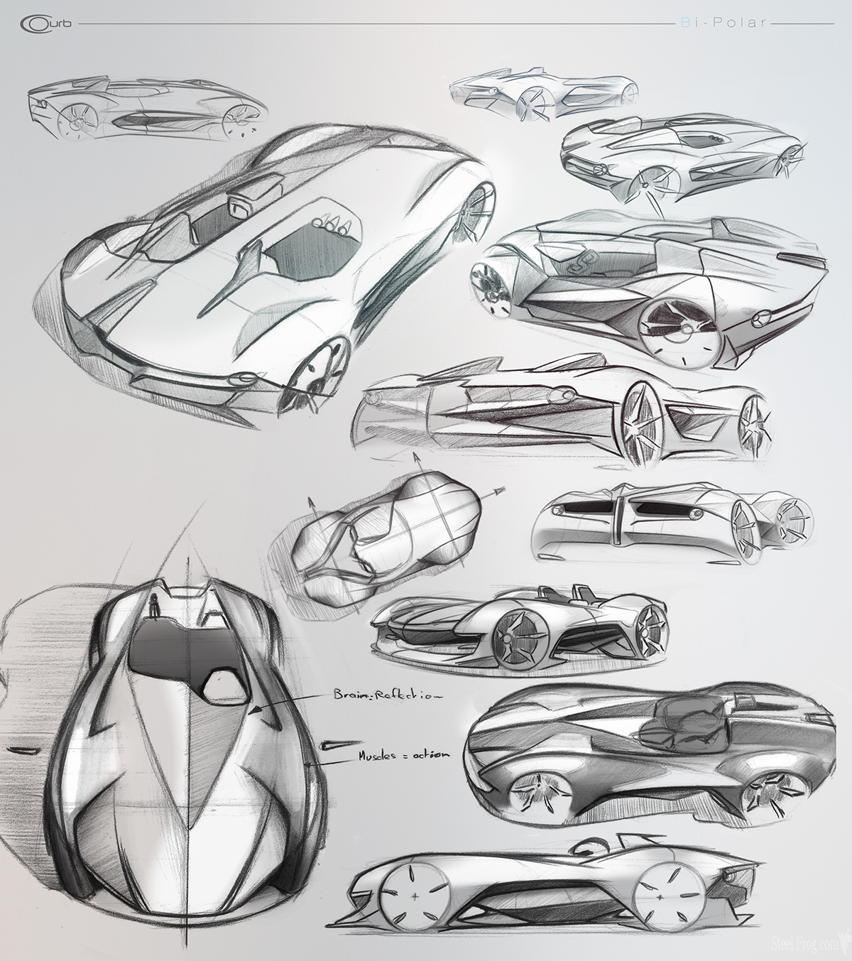 Courb hyperion Internship Project automotive   electric vehhicle car design Transportation Design supercar