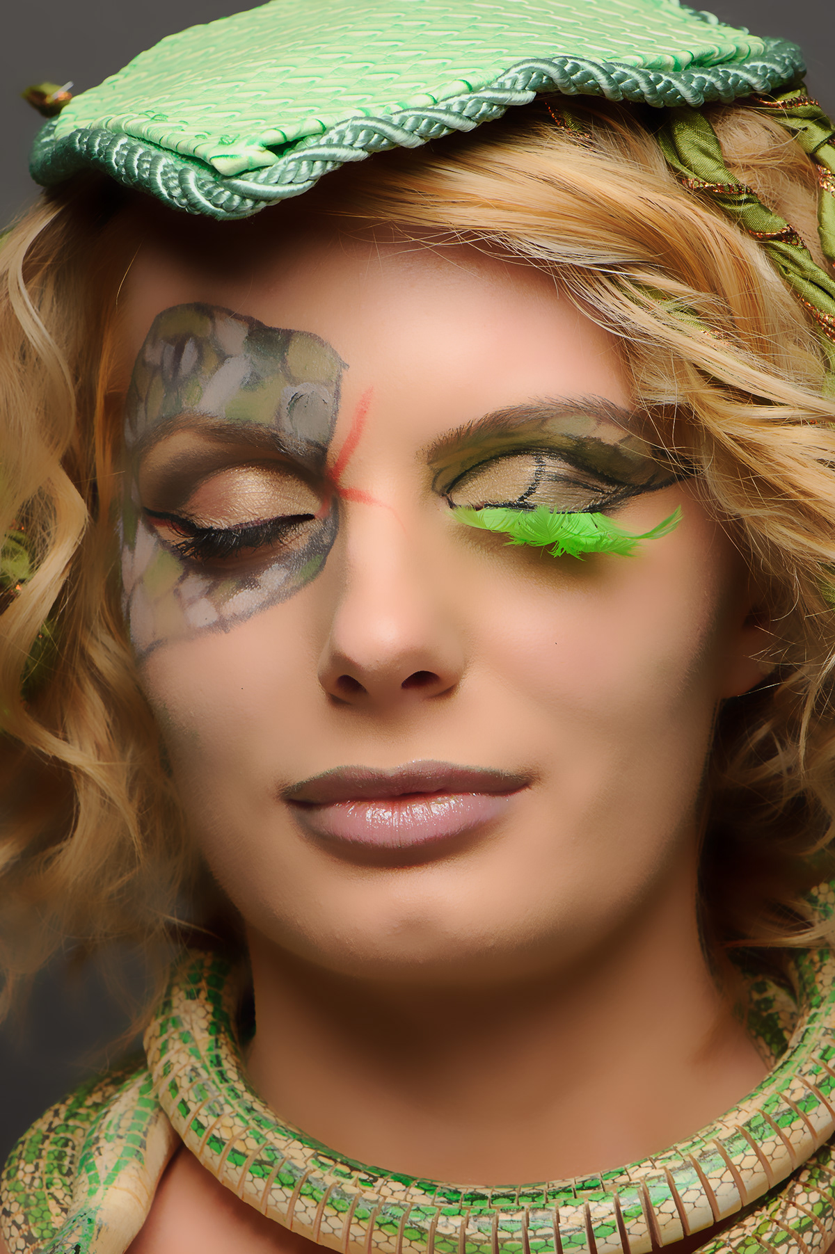 Medusa Gargona Fantasy make-up