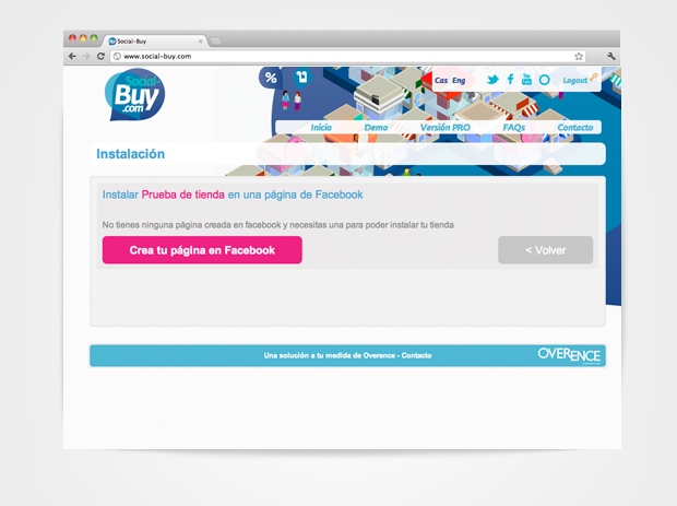 social buy  FACEBOOK  store f-commerce social shopping Web design Pixel art