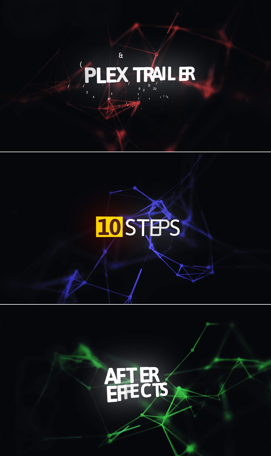 cinematic corporate credits epic inspiration intro motivation opener particles plexus promo Space  titles trailer Trapcode