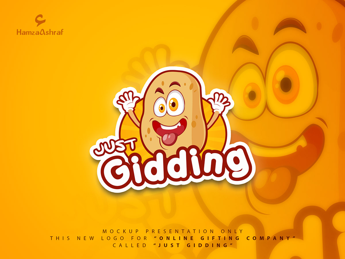 This Logo is made for Online gifting company.
they Want Goofy & Childish Style Potato Concept.