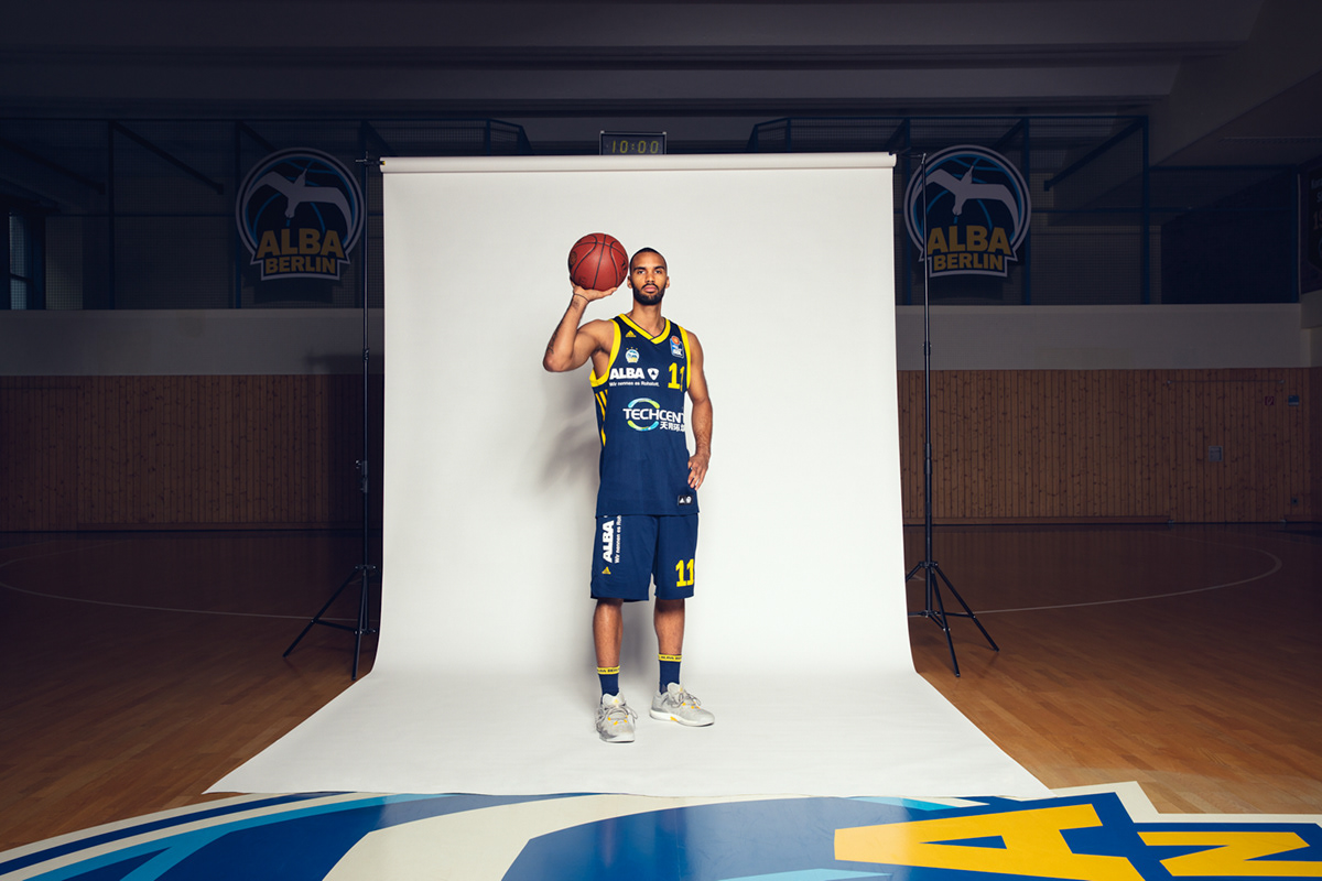 sports Alba Berlin Michael Kleber sportsphotography Advertising  berlin germany basketball portraits