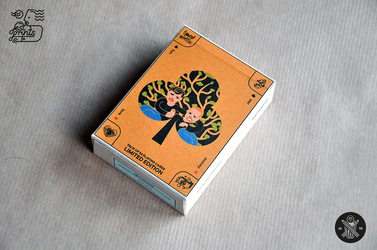limited edition cards ILLUSTRATION  mysterious Playing Cards posters screen printing simple