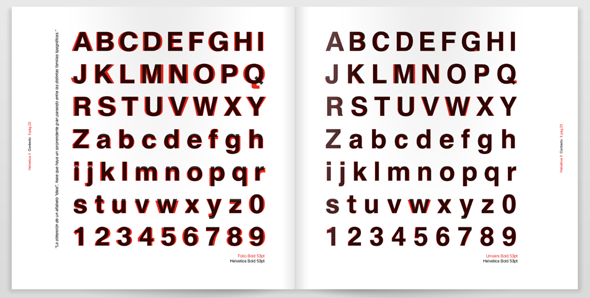 helvetica tipografia Typeface catalog brochure
