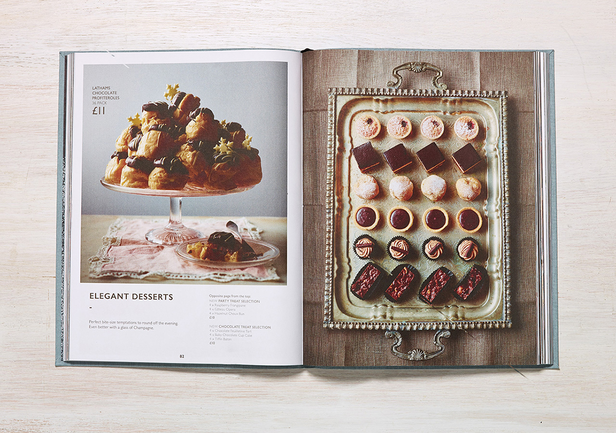 Christmas book design Foil-Blocking food photography
