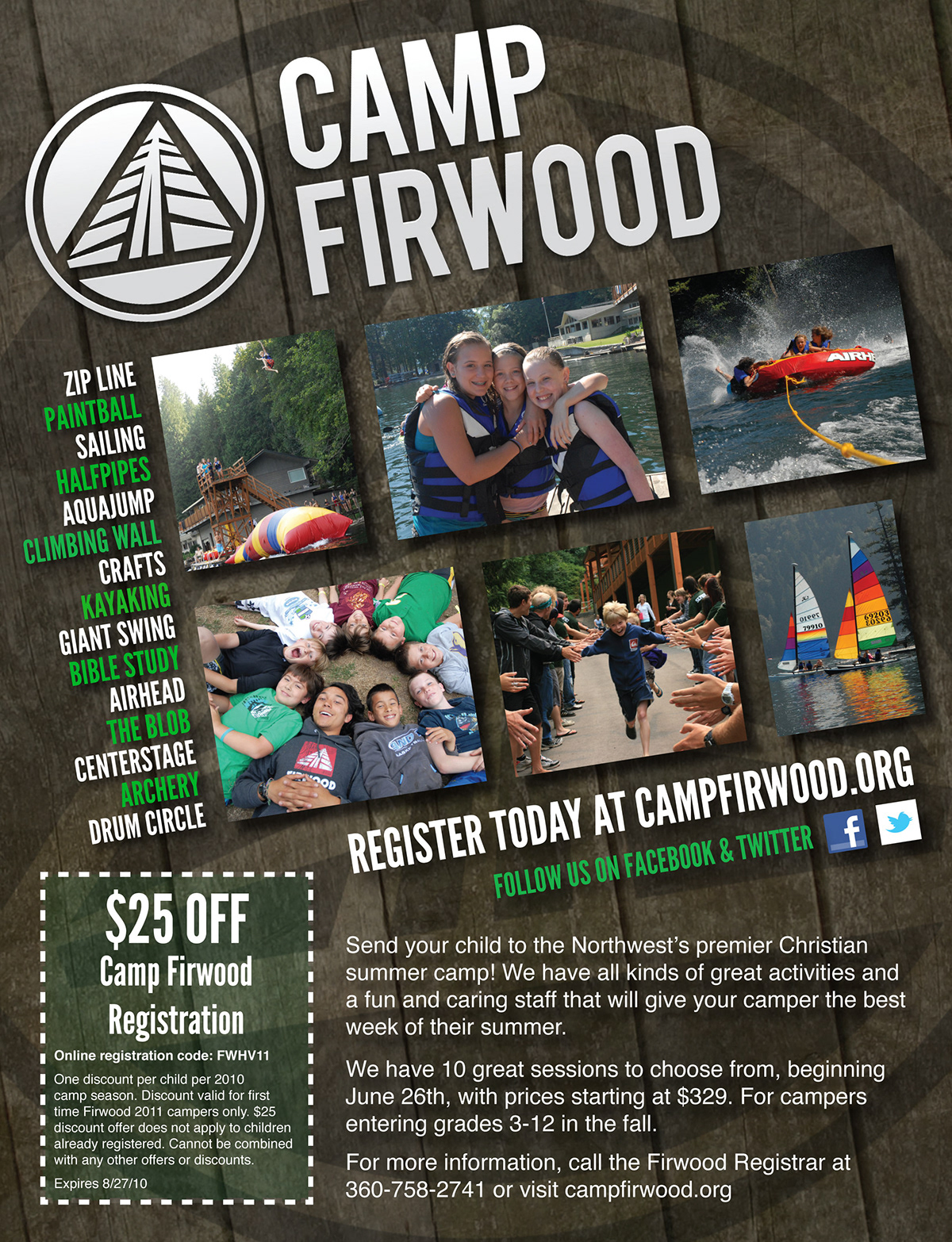 Newspaper Ad Layout Camp Firwood