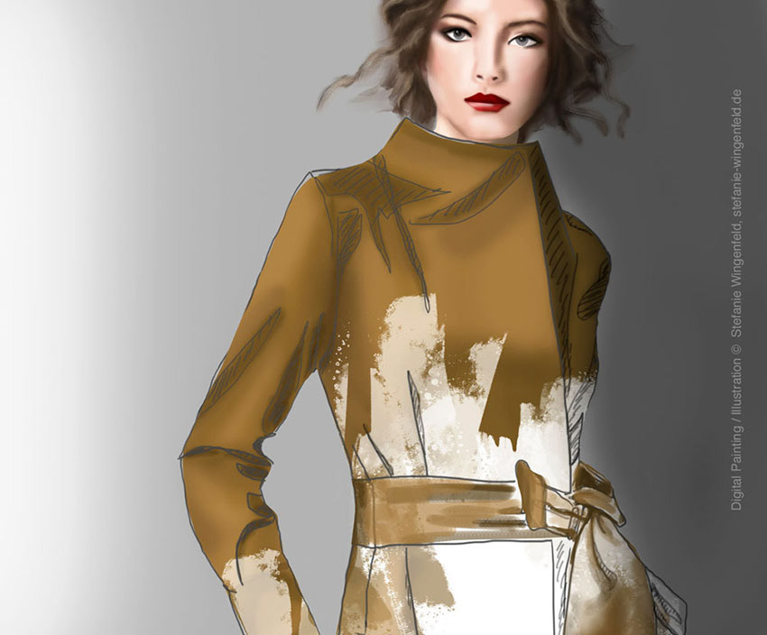 Adobe Photoshop artwork Digital Art  Digital Drawing digital painting Fashion  ILLUSTRATION  painting   sketch Stefanie Wingenfeld