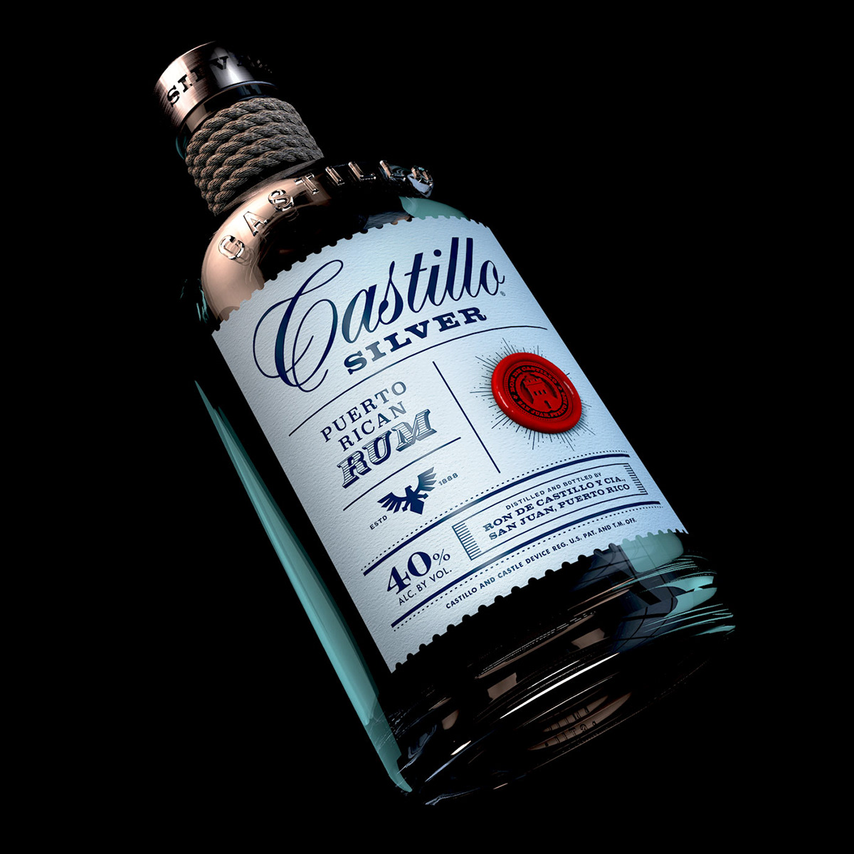 castillo Rum bottle Packaging