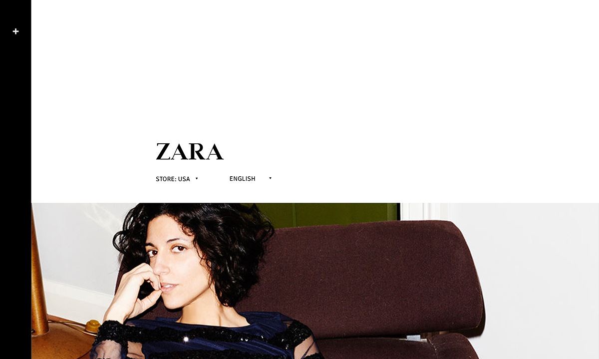 zara Zara Clothing Website Interface clothes fashion website