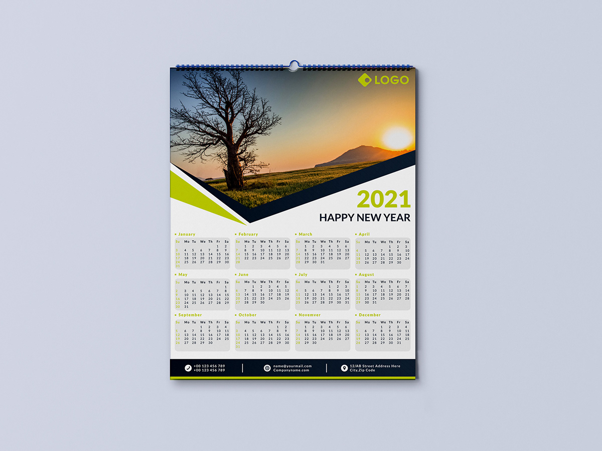 2021 calendar calendar calendar design Calendar Template creative graphic design  Illustrator print design  template wall calendar
