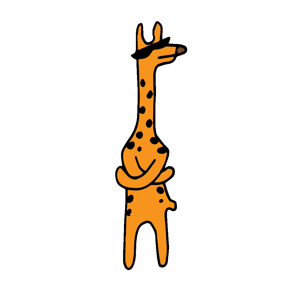 gif animation  ILLUSTRATION  giraffes africa animals