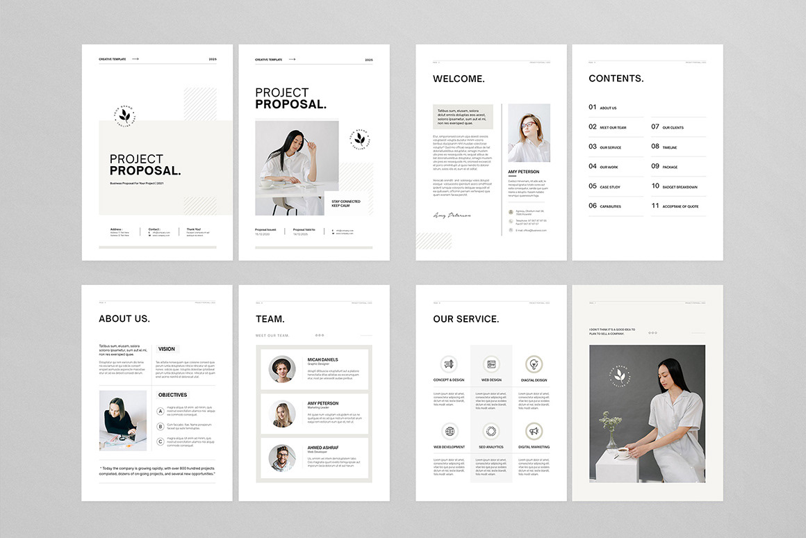 brochure business company corporate offer pitch Plan Project Proposal Startup