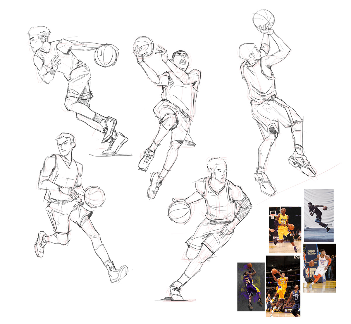 painting   Drawing  Digital Art  ILLUSTRATION  artwork digital illustration cartoon basketball gesture sketch