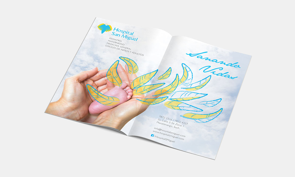 ilustration brand hospital angel feathers medicine Health newborn hearth breastcancer breast hands magazine ad