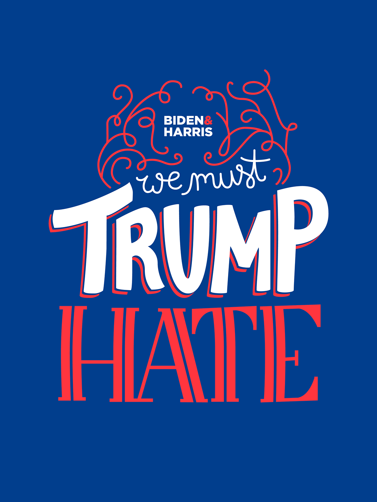 2020 election biden blue Election Handlettering hate political politics red Trump