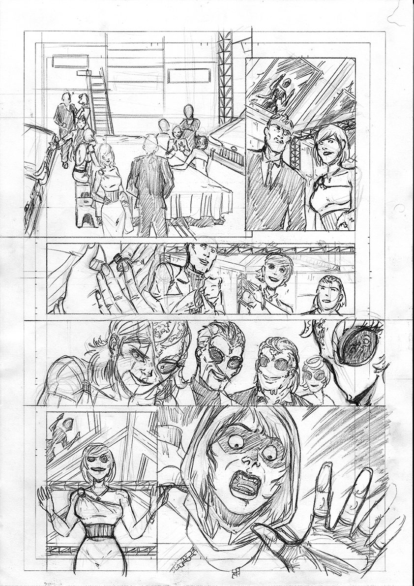 ink pencil sequentila art arte secuencial comic historieta noir policial adventure alien Sci Fi Ciencia ficción extraterrestre Super heroe