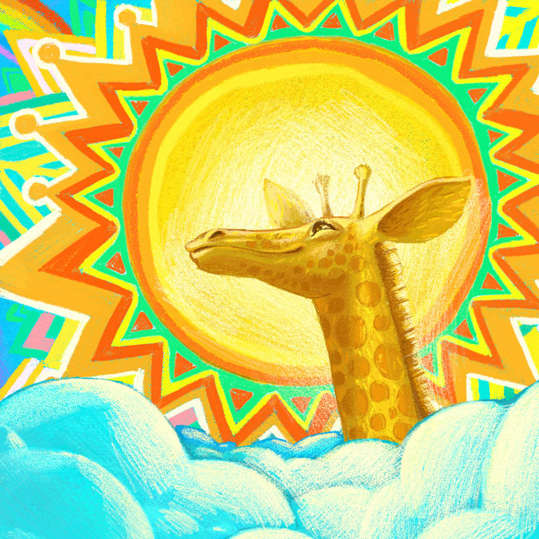 summer winter giraffe Sun Penciling