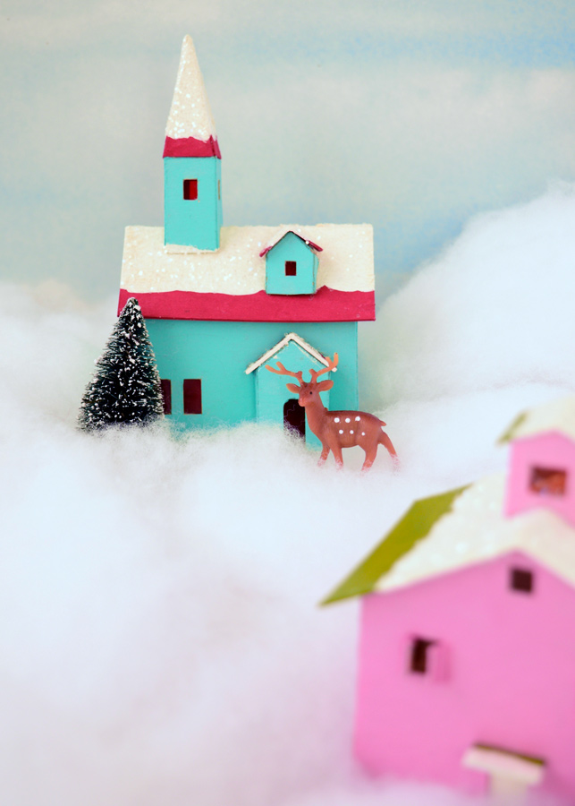 Diorama Christmas holidays art craft handmade photograph ant house snow