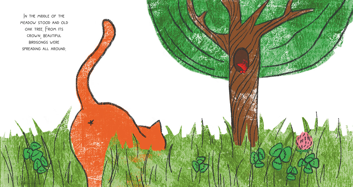 Cat children's book digital illustration ILLUSTRATION  jurney Procreate