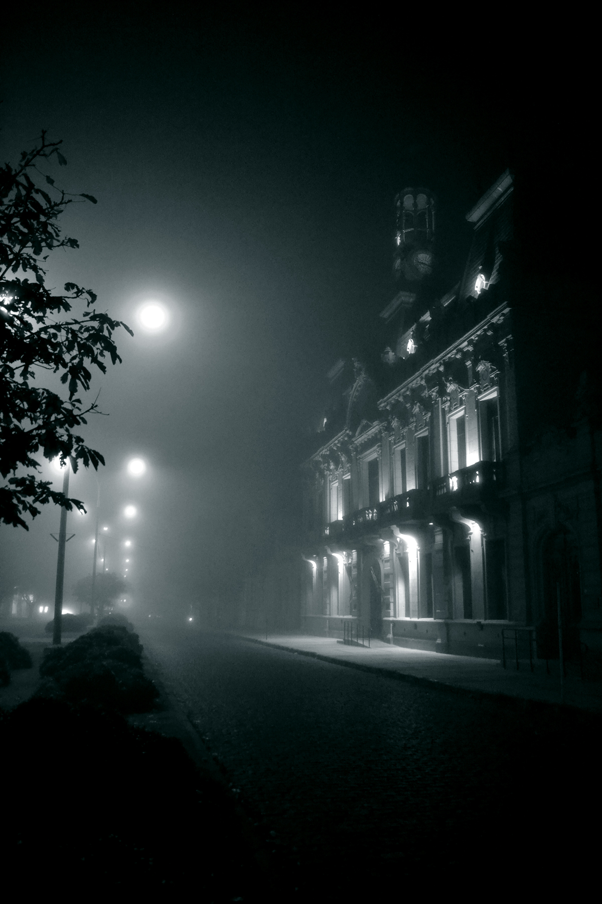 foto blanco y negro ciudad luz nocturnas noche