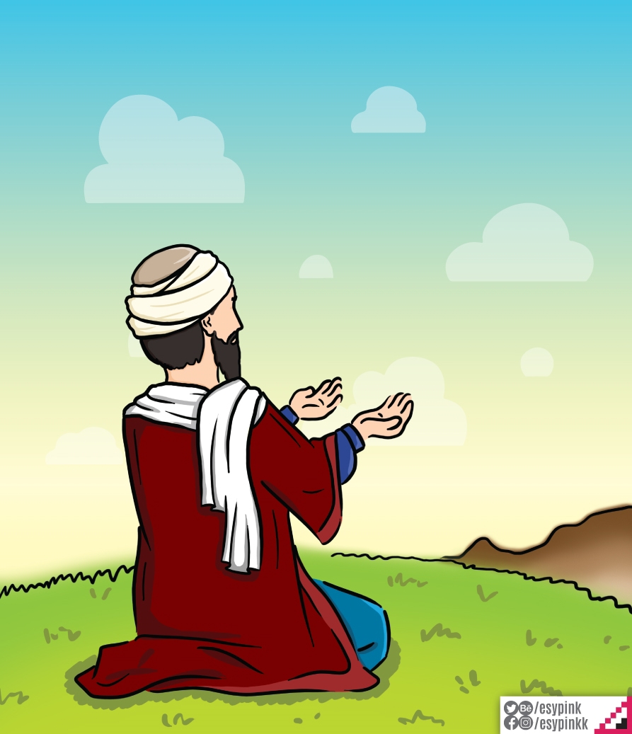 selman-ı farisi cartoon children page design ILLUSTRATION  Pray pray cartoon osmanlı çocuk dergisi esile altunışık esypink