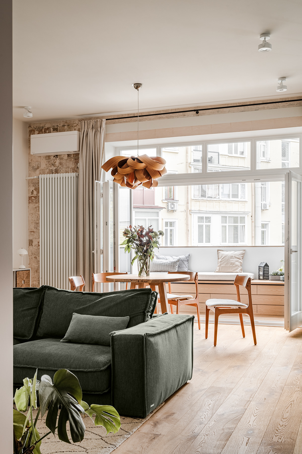 apartment cozy design home interior design  Kyiv light ukraine warm wood