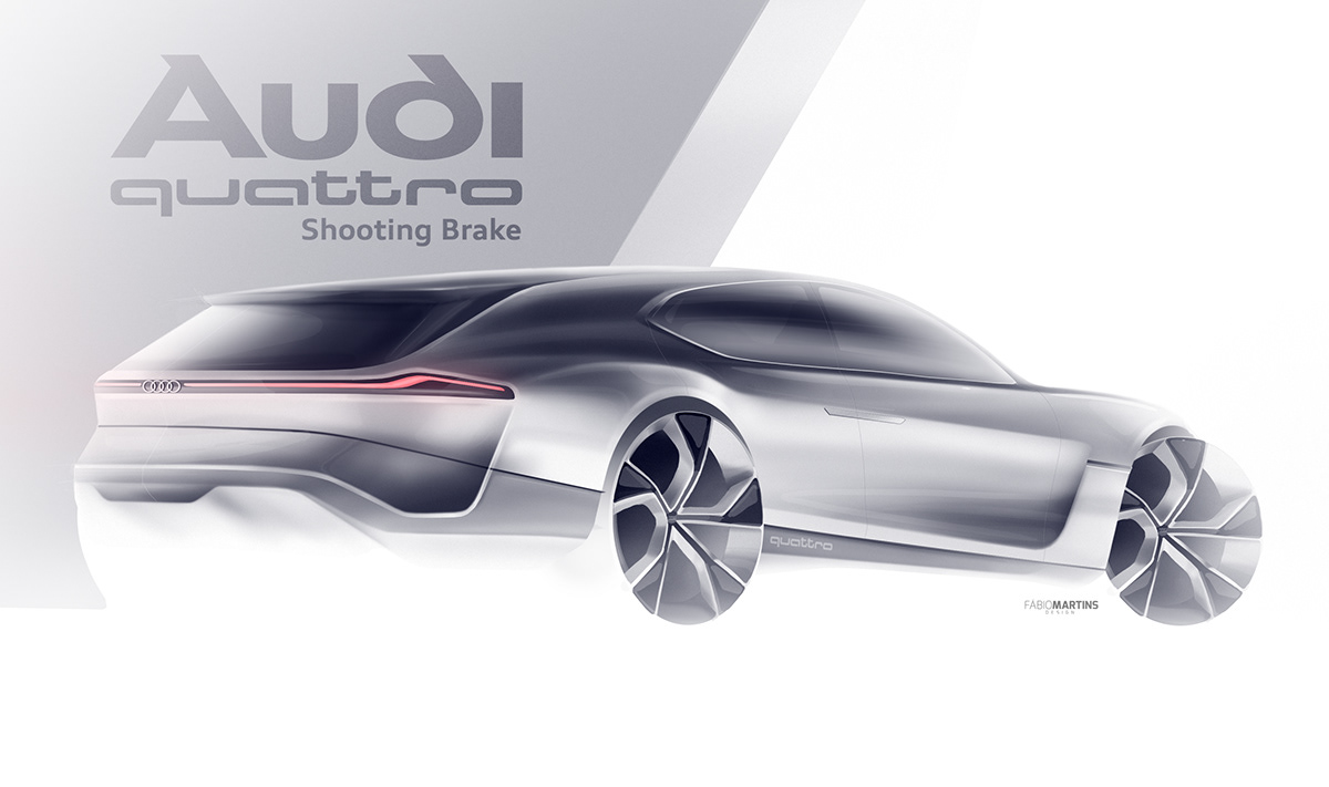 design car automotive   sketch tesla McLaren concept Render Copic Marker