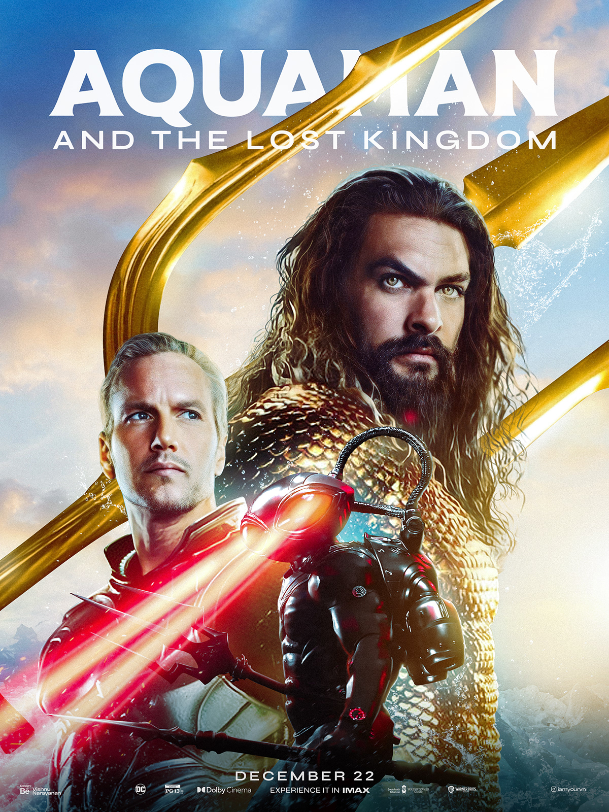 Aquaman Dc Comics key art movie poster posters Poster Design Advertising  Graphic Designer marketing   the Lost Kingdom