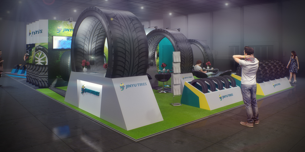 exhibition stand exhibit expo Stand messestand tradeshow trade fair Fair Temporary Architecture brand architecture Event booth autoshow automechanika tires