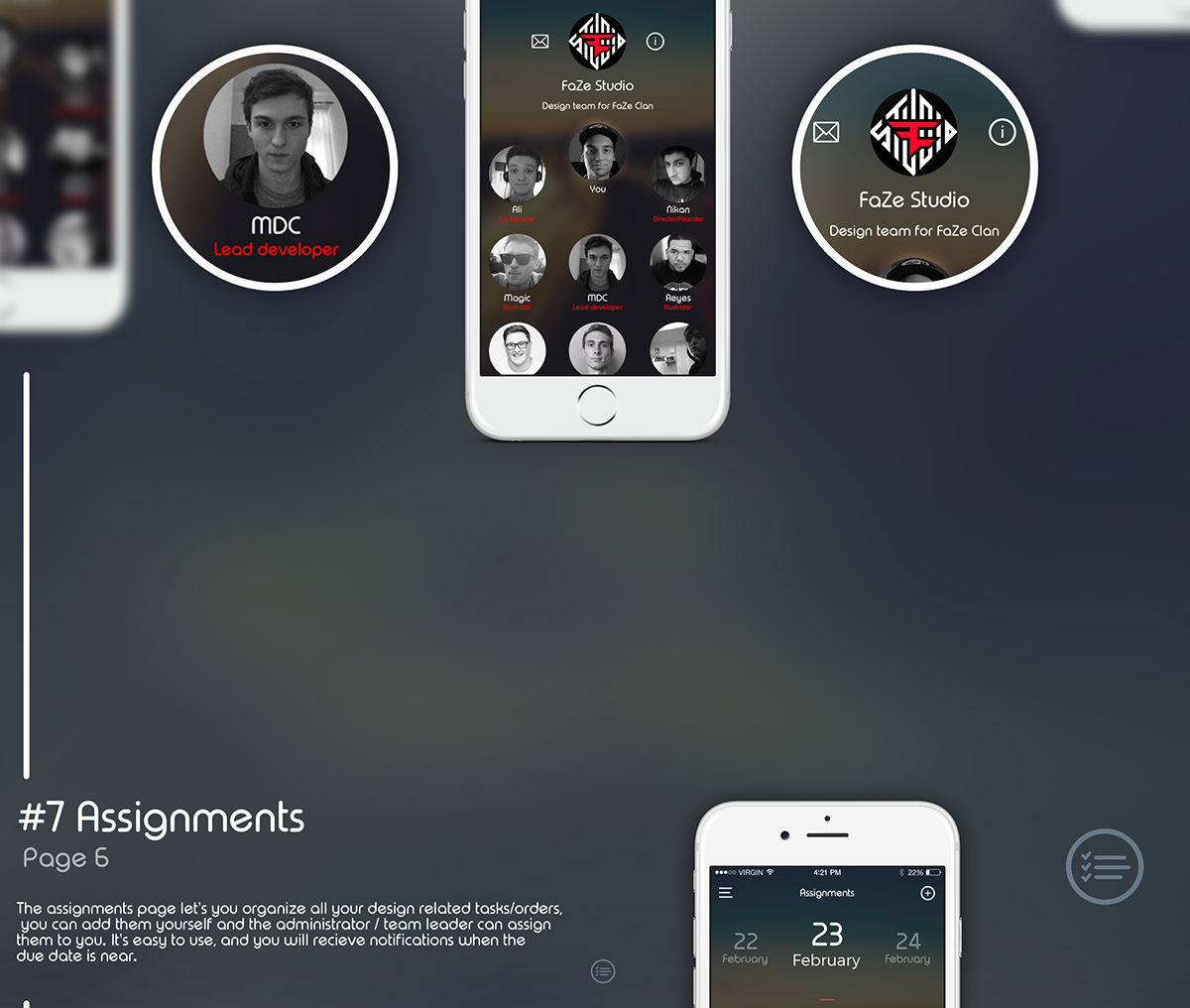 designers app design ui kit ui design concept app concept Designers App designers connect