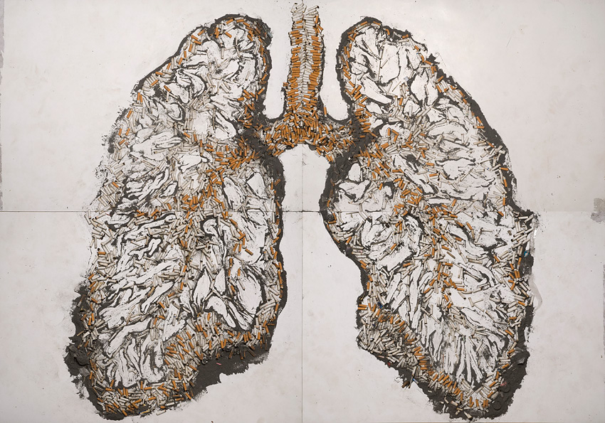 lungs smoking cigarette Health lung graphic video timelapse stop motion breath