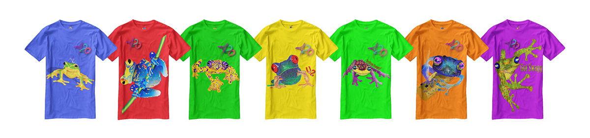 DTG Frogs 420 t-shirt