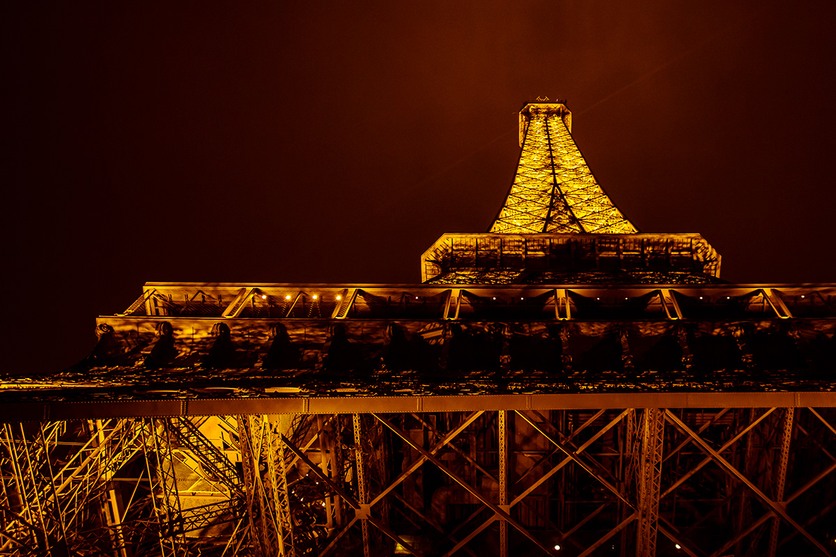 eiffel tower tower Paris night lights monument france Travel city