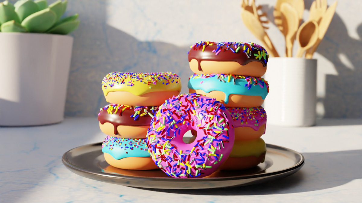 This is donut modeling 3d. this donuts design is made by me, by the help of blander. pleas rate this
