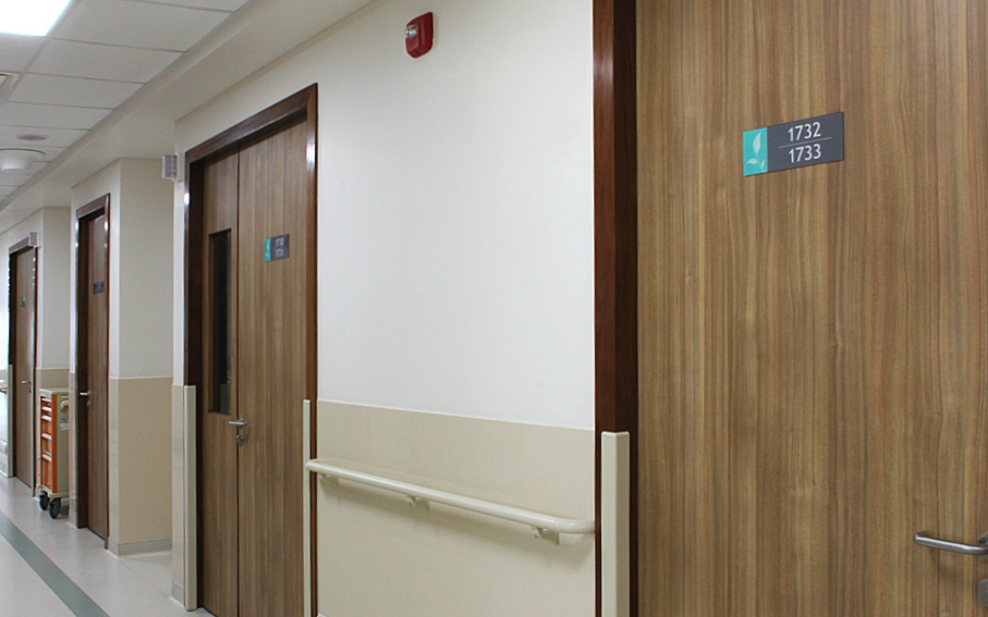 hospital Wall Graphics Signages Floor Directory icons lift lobby pattern medical industry