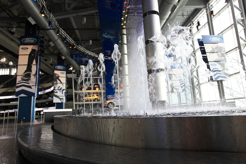 Ford Motor Company Dallas Cowboys Stadium Sports activation sports sponsorship enviromnet brand brand experience Experiential design environment graphics water water features