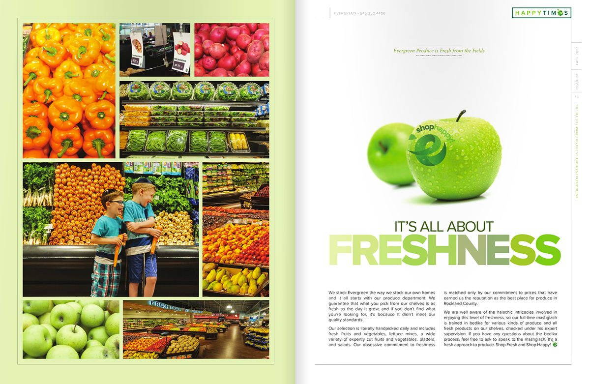 Supermarket Branding Supermarket food branding Food  brand pr magazine green launch