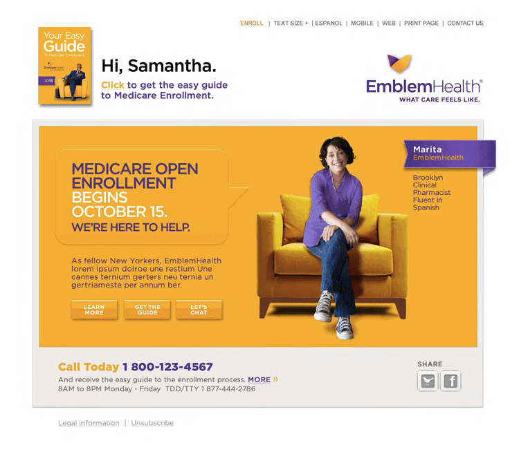 Emblemhealth home page field change notices healthcare