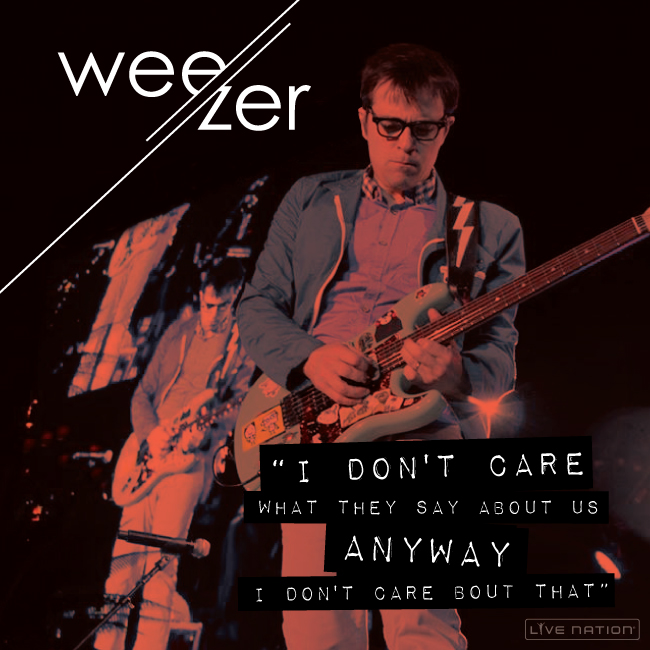 weezer Live Nation social media