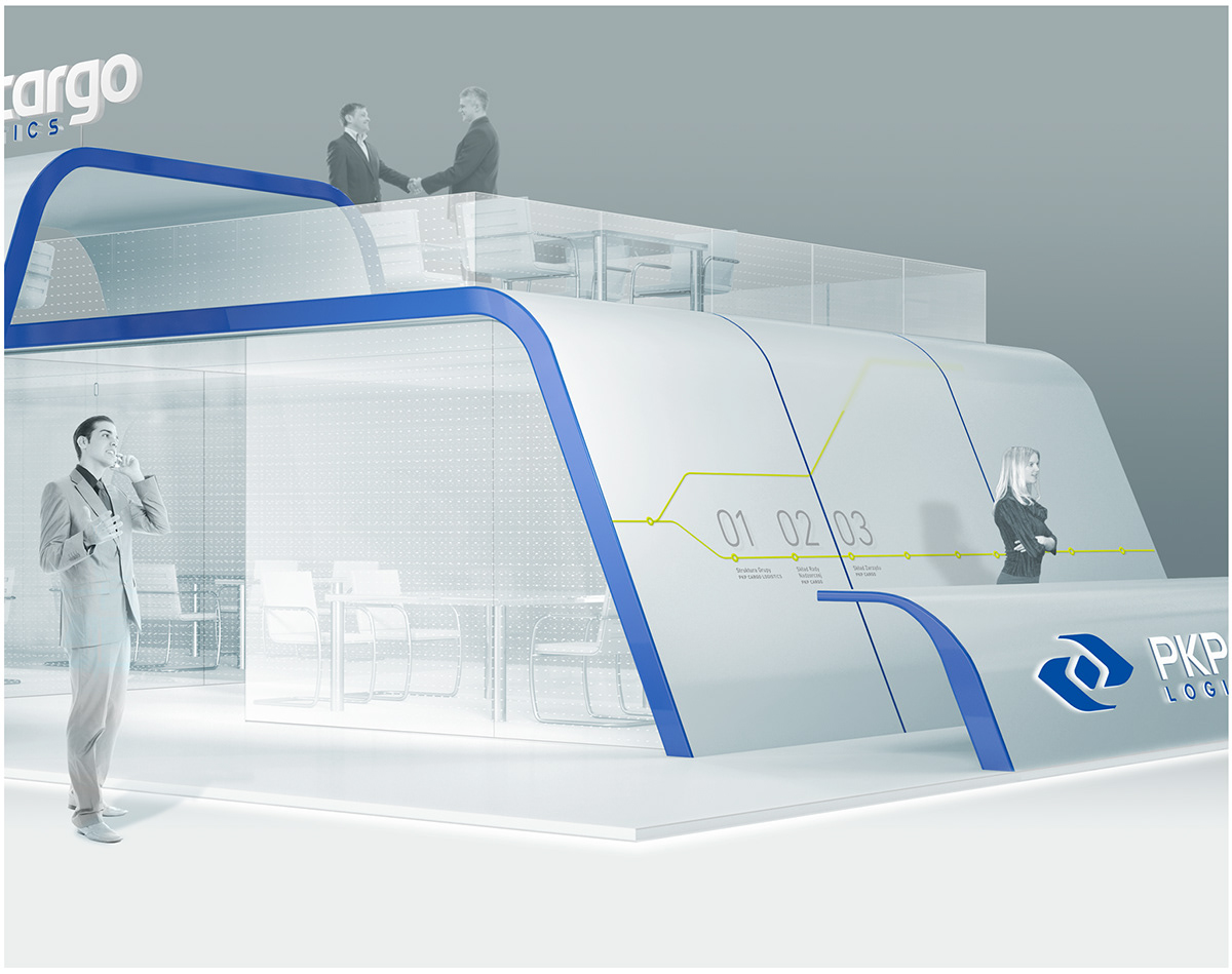 Cargo Logistics 3D models trains transportation brand identity Logo Design business