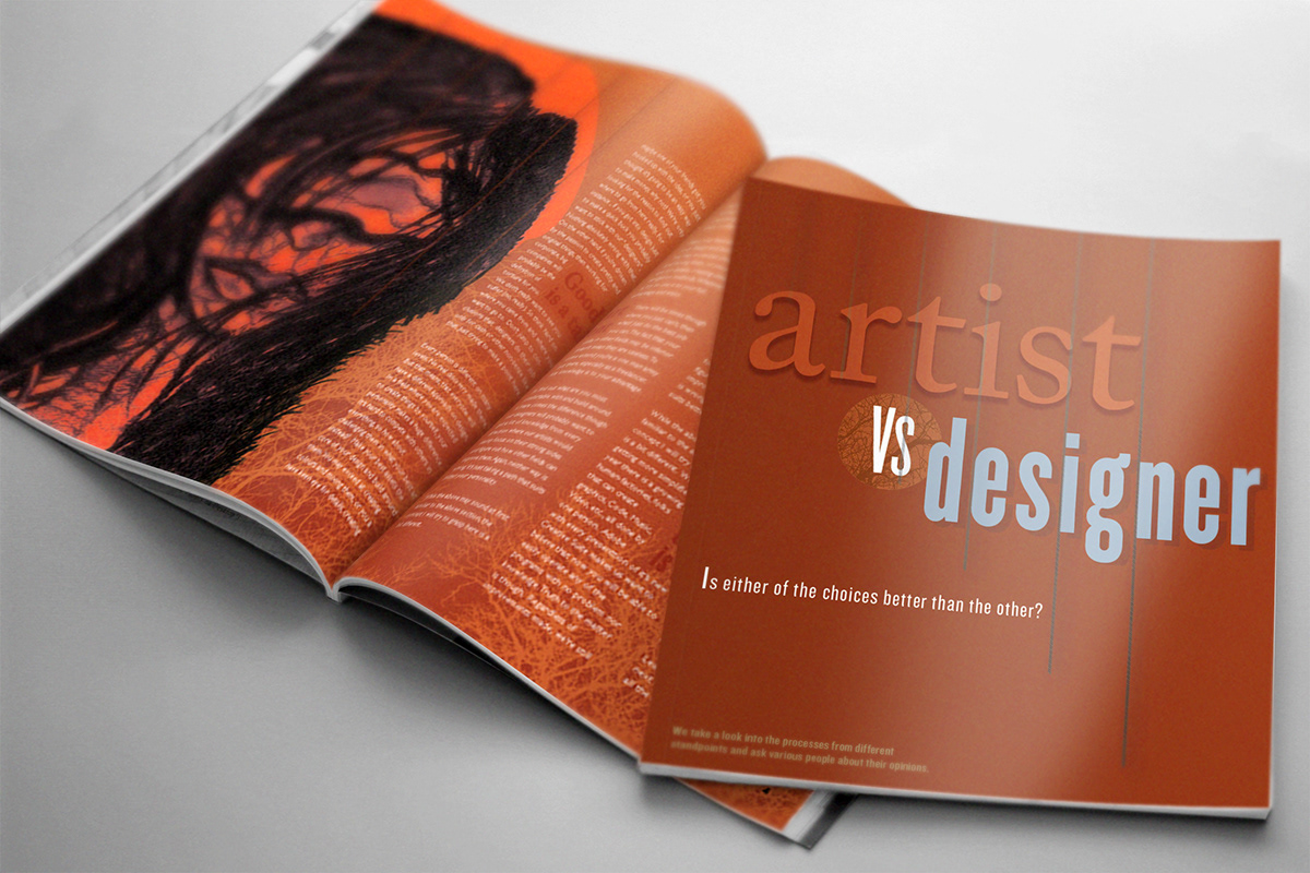 editorial design graphic spread magazine art Adobe InDesign mockups