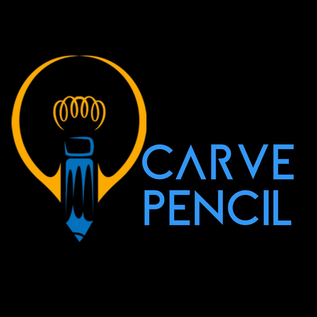 Adobe Illustration Client Logo Colourful  creative graphic design  Illustrator Logo Design pencil carving pencil logo 