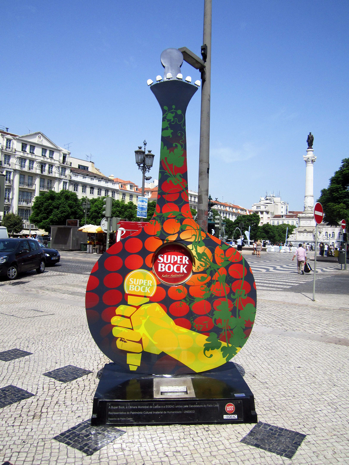super bock guitar portuguese guitar Lisbon rossio