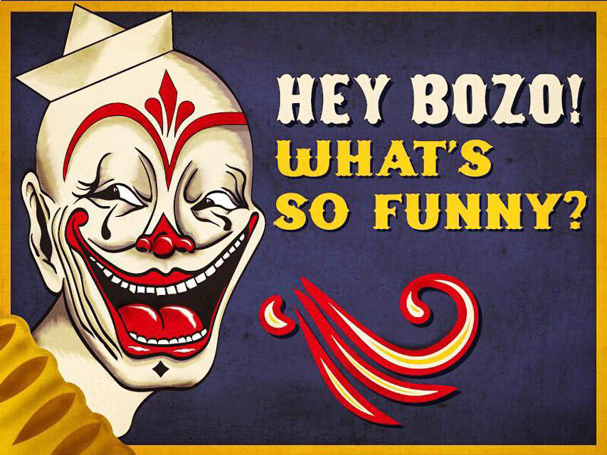 ILLUSTRATION  clown Bozo funny Circus