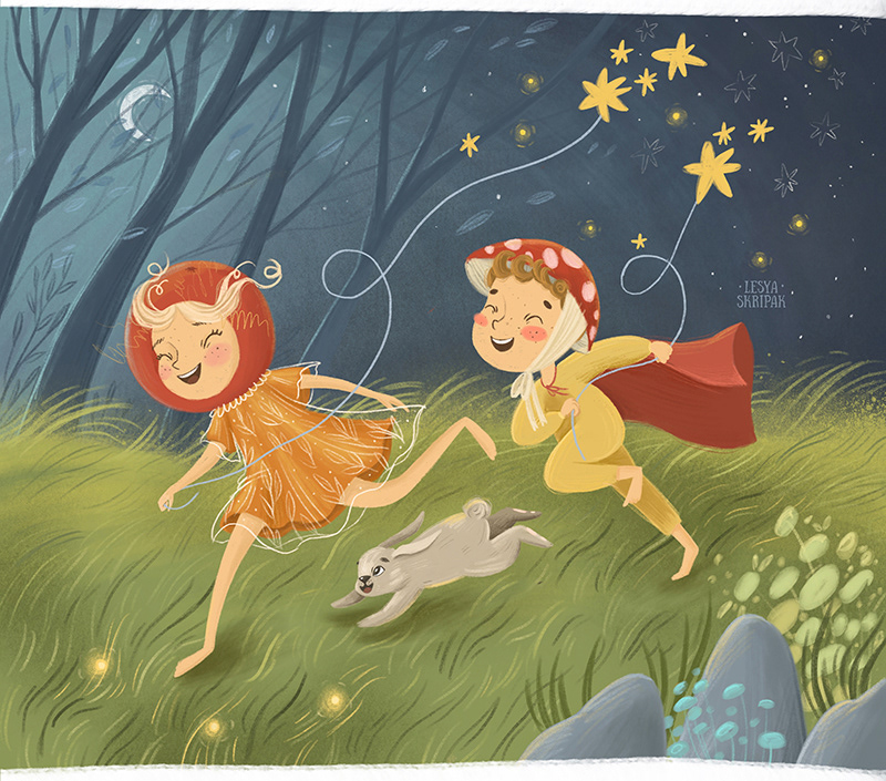 ILLUSTRATION  book illustration book children book kids Illustrator fairy tale adventure Character sketch