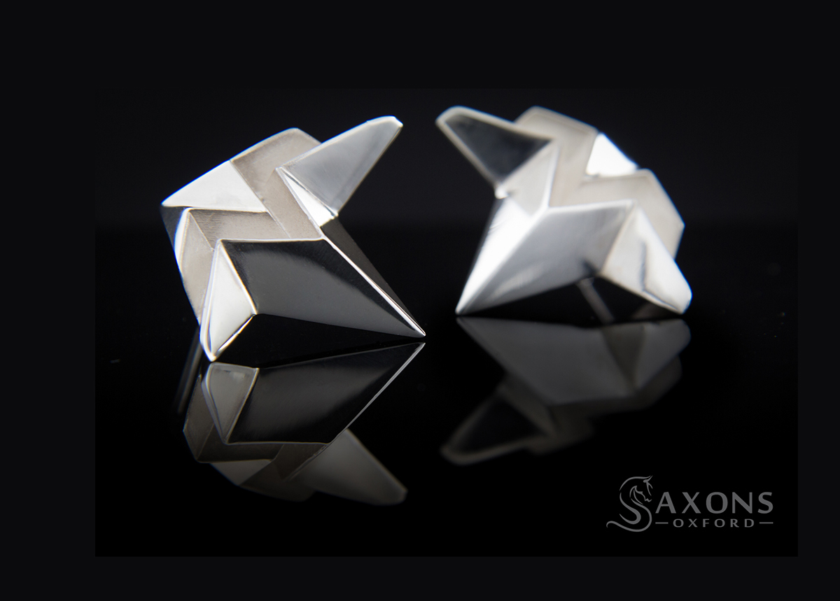 Jewellery earrings rings Luminary saxons of oxford silver gold vogue magazine Style women female design origami 