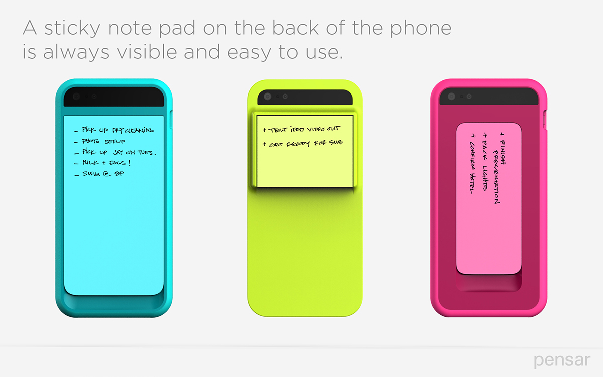 iphone  smart phone Sticky note